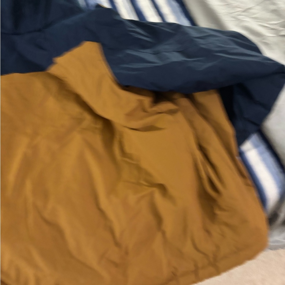Swiss Tech Men's Navy and Brown Puffer Jacket